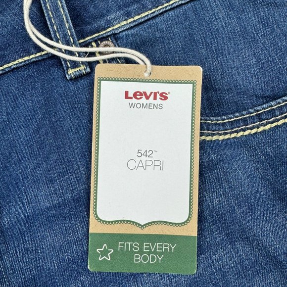 NWT Levi’s 542 Jeans Relaxed Fit Dark Wash Stretch Plus Size 20W Women - Picture 5 of 9